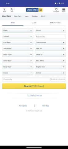Used Cars NI для Android — скриншот 1