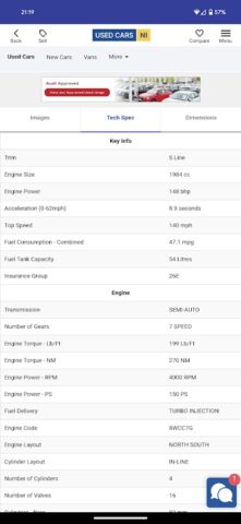 Used Cars NI для Android — скриншот 5