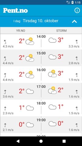 VG Pent.no для Android — скриншот 3