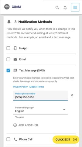 VINELink для Android — скриншот 4