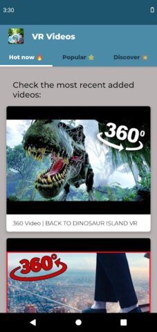 VR-видео для Android — скриншот 3