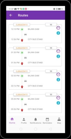 Vadodara Smart City Bus для Android — скриншот 3