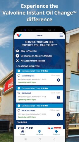 Valvoline Instant Oil Change для Android — скриншот 1