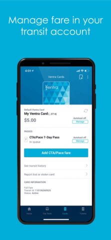Ventra для iOS — скриншот 2