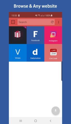 Загрузчик видео для Android — скриншот 1