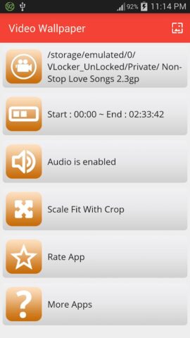 Video Live Wallpaper для Android — скриншот 2