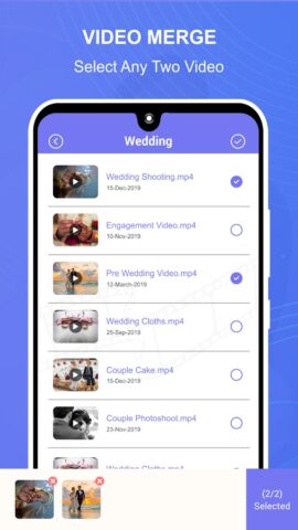 Video Merger для Android — скриншот 2