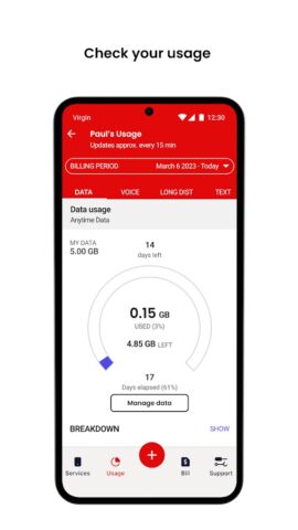 Virgin Plus My Account для Android — скриншот 2