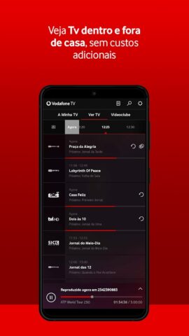 Vodafone TV для Android — скриншот 2