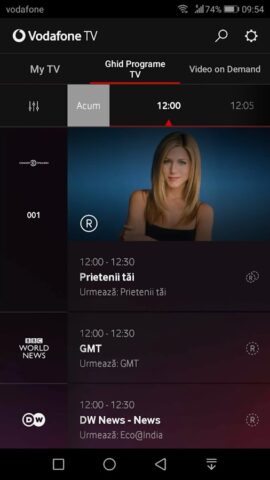 Vodafone TV+ для Android — скриншот 1