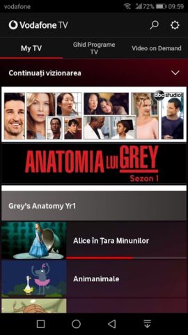 Vodafone TV+ для Android — скриншот 3