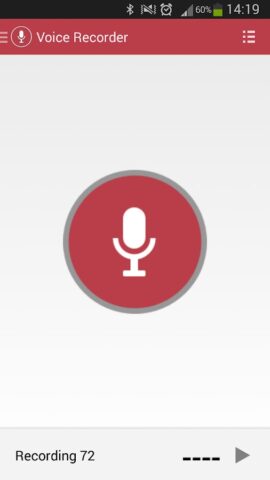 Диктофон для Android — скриншот 1