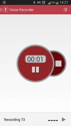 Диктофон для Android — скриншот 2