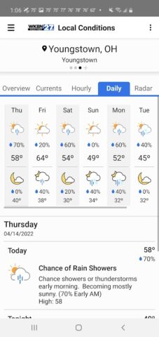 WKBN 27 Weather — Youngstown для Android — скриншот 5