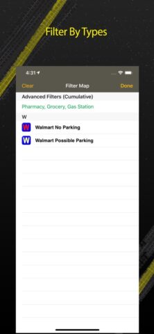 Walmart Overnight Parking для iOS — скриншот 4