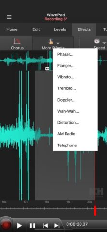 WavePad Music and Audio Editor для iOS — скриншот 5