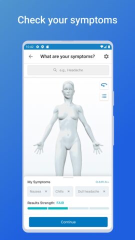 WebMD: Symptom Checker для Android — скриншот 1