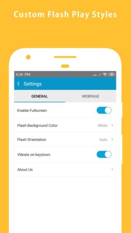 Webgenie SWF & Flash Player для Android — скриншот 4