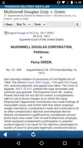 Westlaw Thomson Reuters для Android — скриншот 2