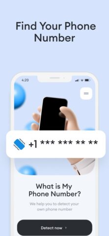 What’s My Phone Number для iOS — скриншот 1