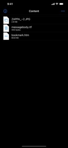 Winmaildat Opener для iOS — скриншот 3