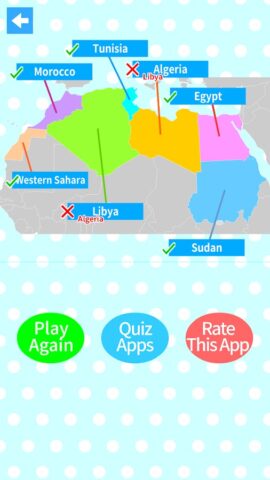 World Countries Map Quiz для Android — скриншот 4
