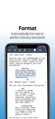 WriterDuet для iOS — скриншот 1