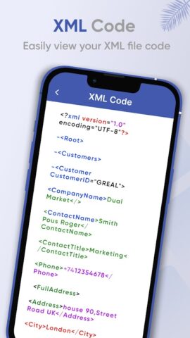 Средство просмотра XML для Android — скриншот 3