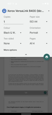 Xerox Print Service Plugin — скриншот 3