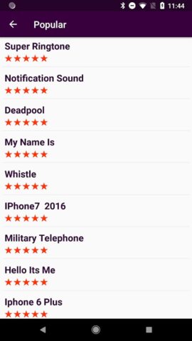 Z Ringtones Premium 2026 для Android — скриншот 1