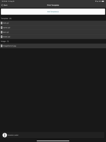 Zebra Printer Setup Utility для iOS — скриншот 4