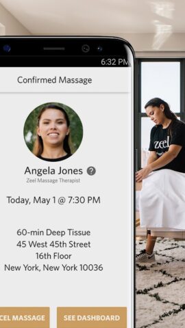 Zeel In-Home Massage Therapist для Android — скриншот 5
