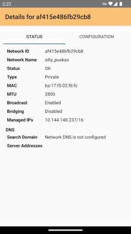 ZeroTier One для Android — скриншот 3