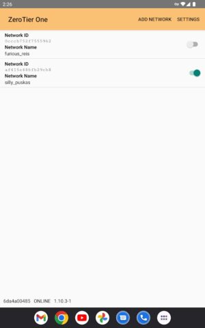 ZeroTier One для Android — скриншот 4