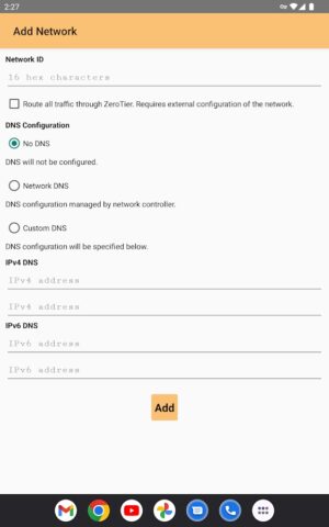 ZeroTier One для Android — скриншот 5