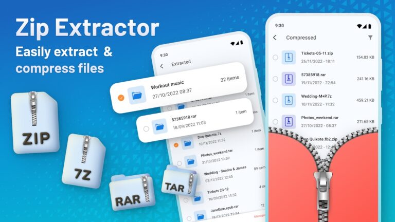 Zip Extractor — UnZIP & UnRAR для Android — скриншот 1