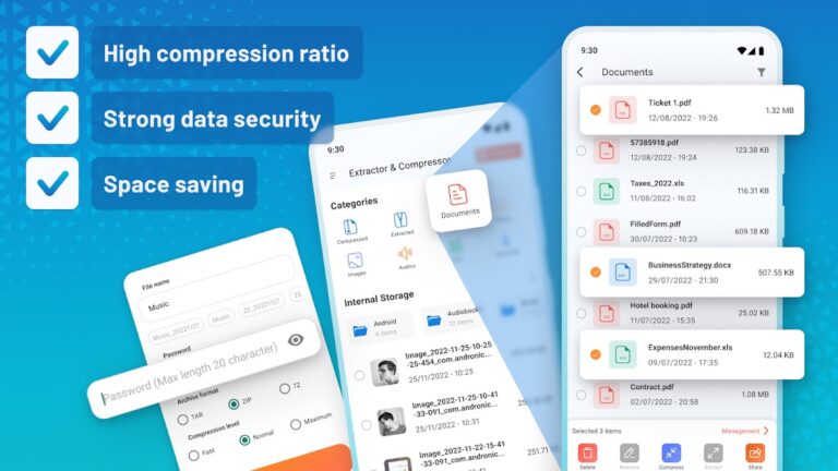 Zip Extractor — UnZIP & UnRAR для Android — скриншот 2