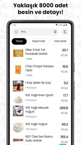 Kilo Verme — Kalori ve Diyet для Android — скриншот 3