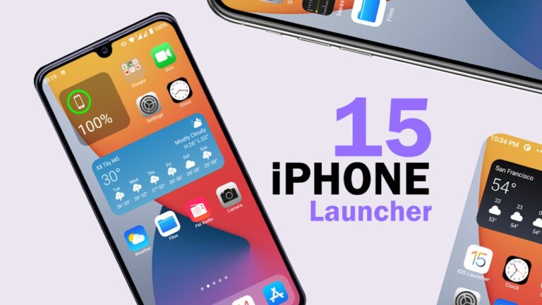 iPhone 15 Theme & Wallpapers для Android — скриншот 1