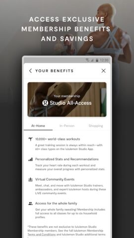 lululemon Studio для Android — скриншот 3