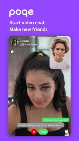 poqe — общение в видеочатах для Android — скриншот 1