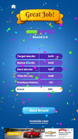 text twist —  word games для Android — скриншот 5