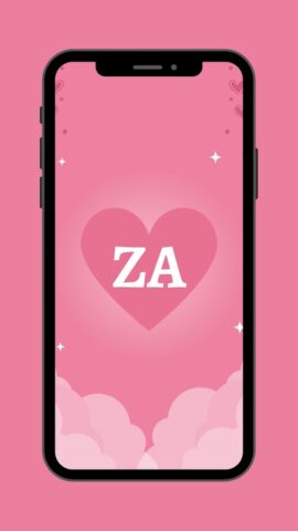 A + Z Letters Love Wallpaper для Android — скриншот 3