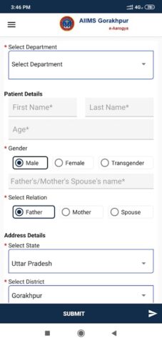 AIIMS Gorakhpur e-Aarogya для Android — скриншот 4