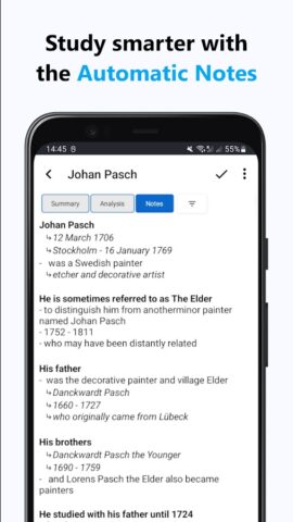 Abstract — Notes and Summaries для Android — скриншот 4