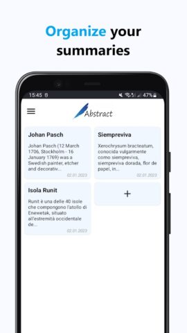 Abstract — Notes and Summaries для Android — скриншот 5