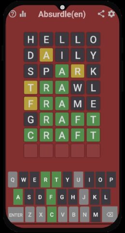 Absurdle для Android — скриншот 1