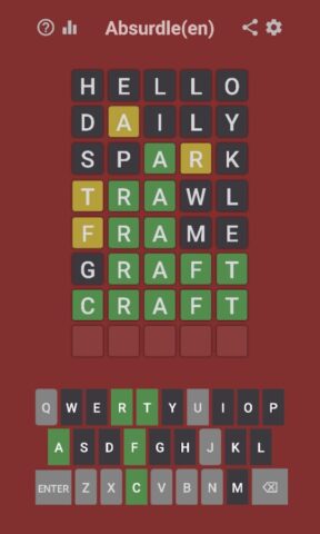 Absurdle для Android — скриншот 5