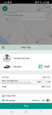 Abu Dhabi Taxi для Android — скриншот 3