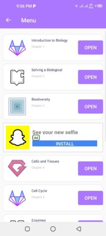 Adamjee Biology IX для Android — скриншот 4